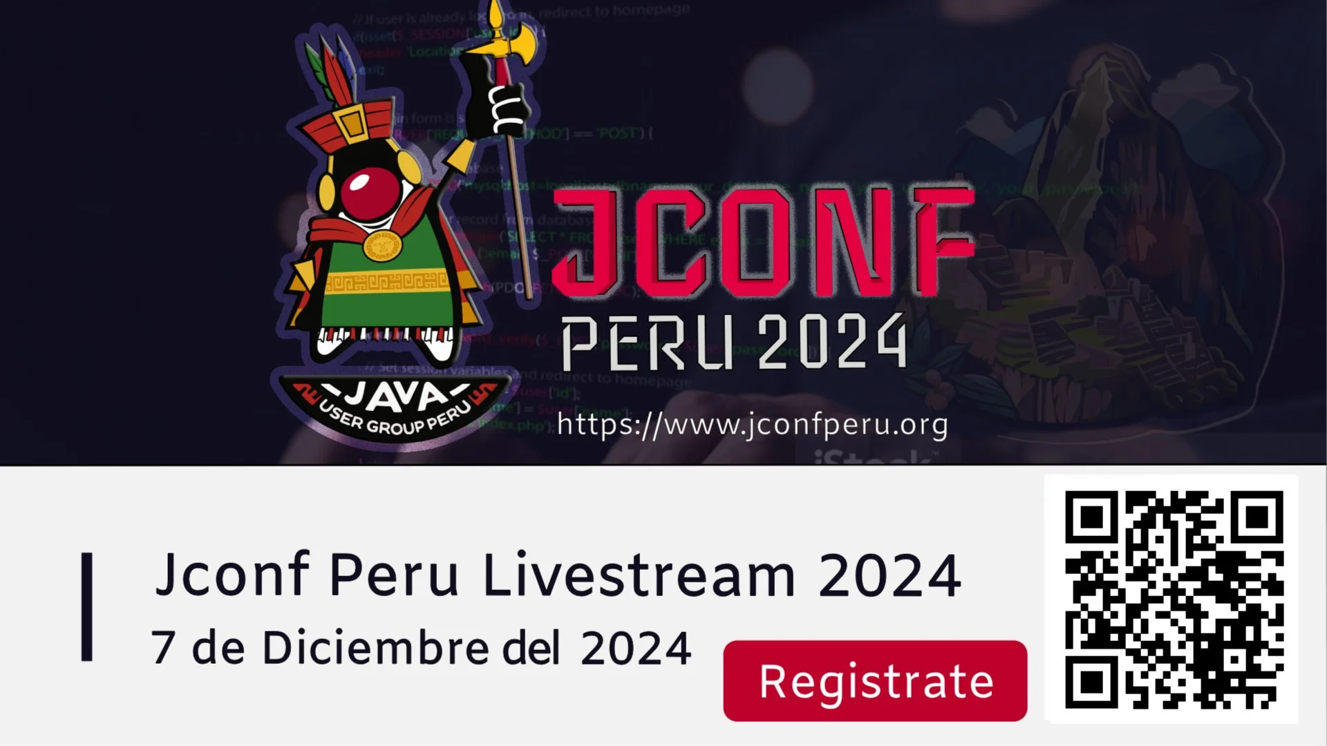 Portada de JConf Peru Livestream 2024