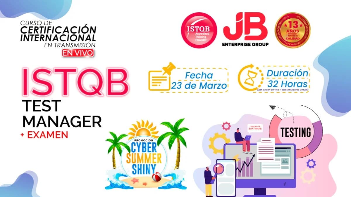 Portada de CYBER SUMMER SHINY: ISTQB Test Manager + Examen