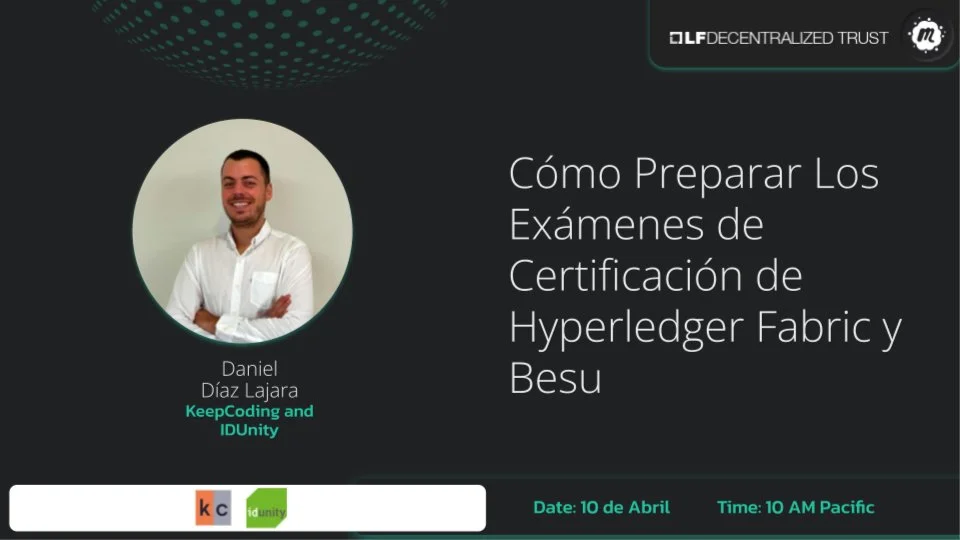 Portada de Cómo Preparar Los Exámenes de Certificación de Hyperledger Fabric y Besu