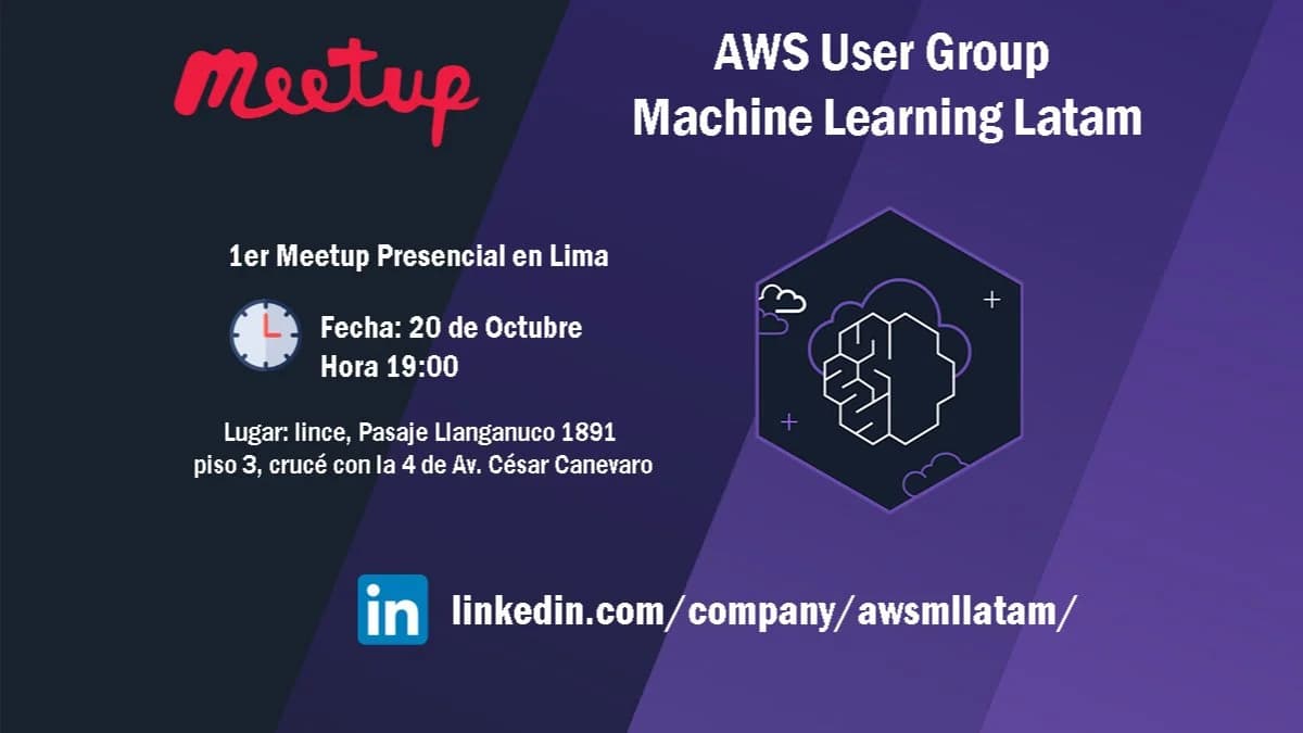 Portada de Meetup presencial en LIMA: ML & Gen AI