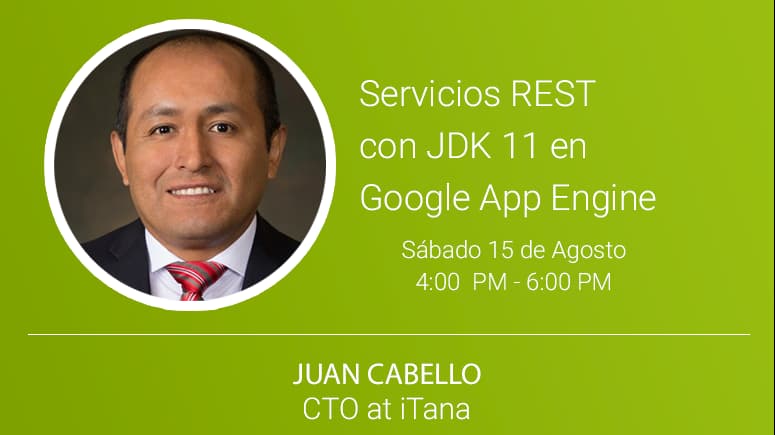 Portada de Servicios REST con JDK 11 en Google App Engine