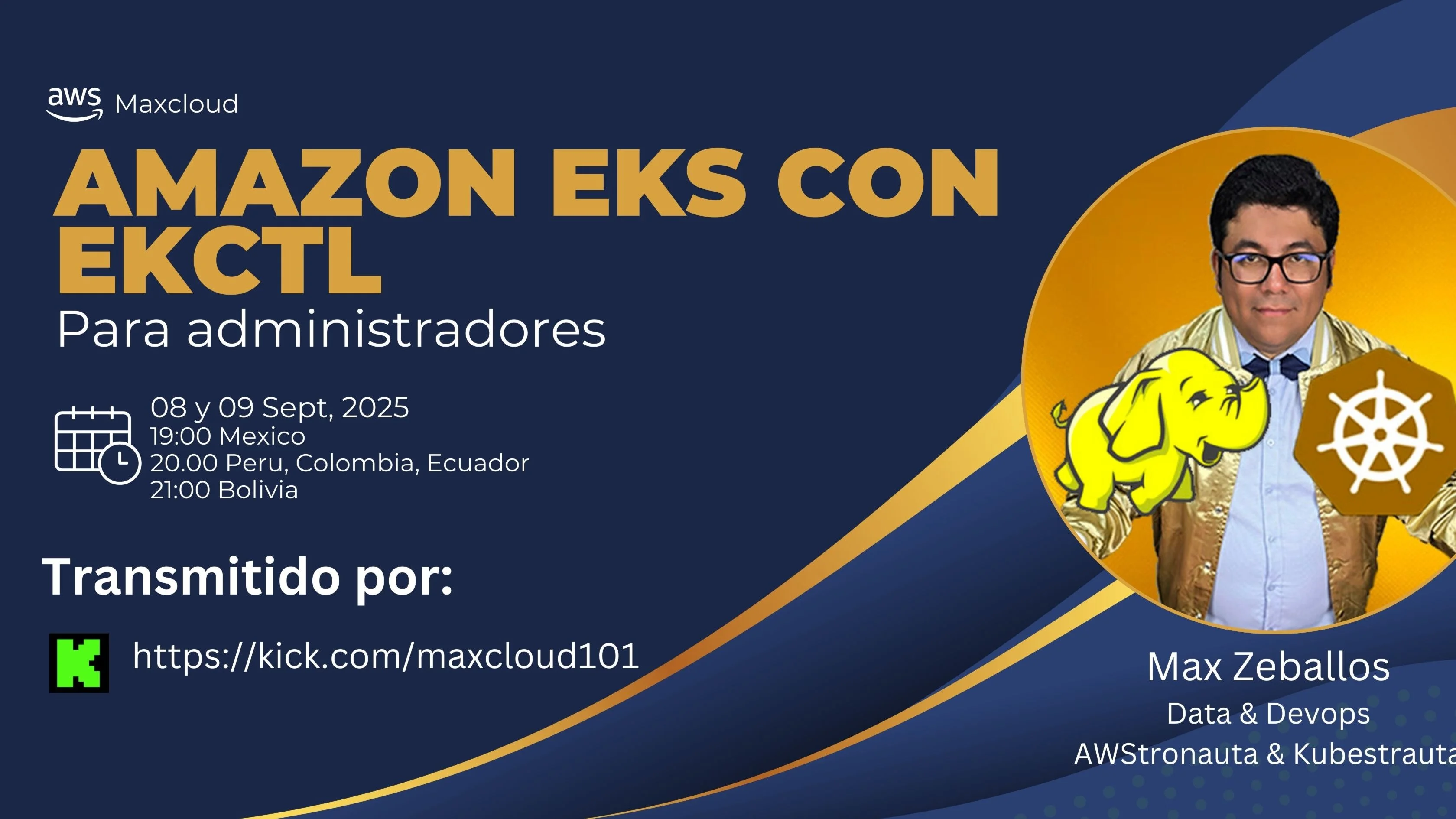 Portada de Amazon EKS con eksctl - Dia 1