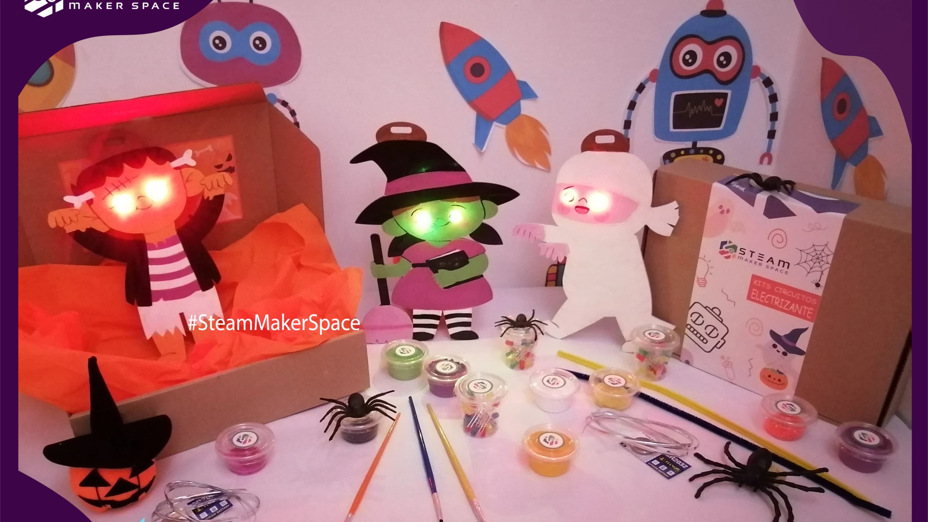 Portada de Taller virtual HALLOWEEN ELECTRIZANTE