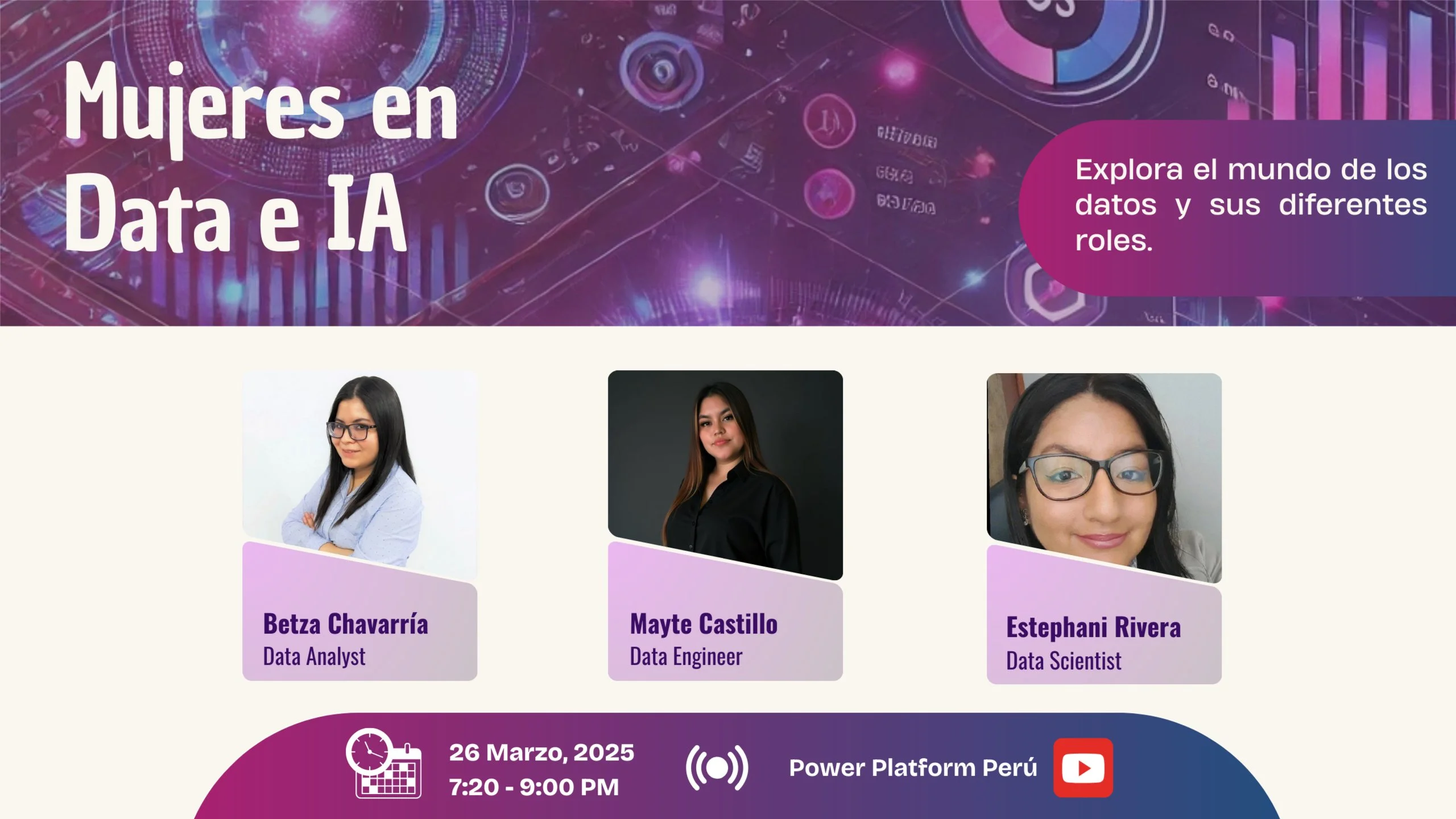 Portada de Mujeres en Data e IA