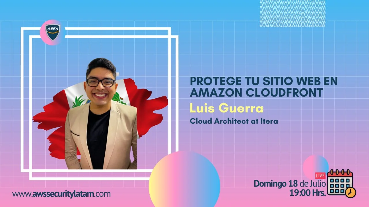 Portada de Protege tu sitio web en Amazon Cloudfront
