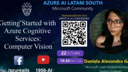 Portada de Getting Started with Azure Cognitive Services: Computer Vision