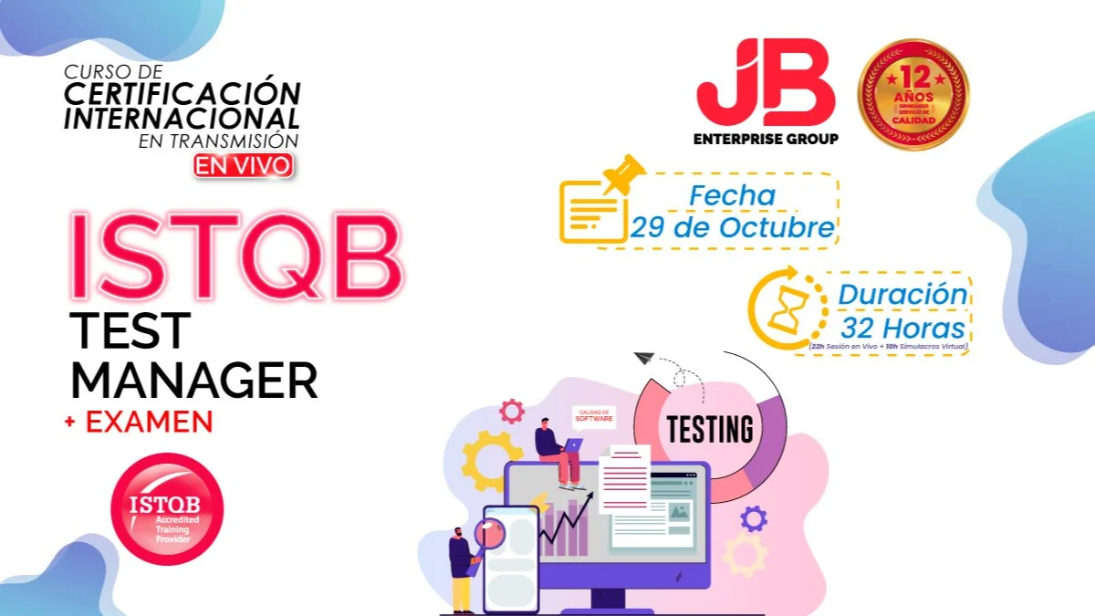 Portada de CURSO ONLINE: ISTQB TEST MANAGER + EXAMEN