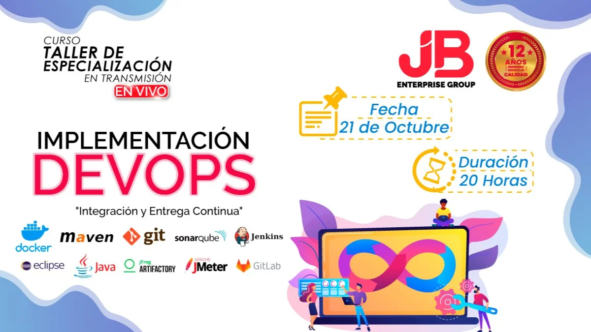 Portada de CURSO EN VIVO: IMPLEMENTACIÓN DEVOPS