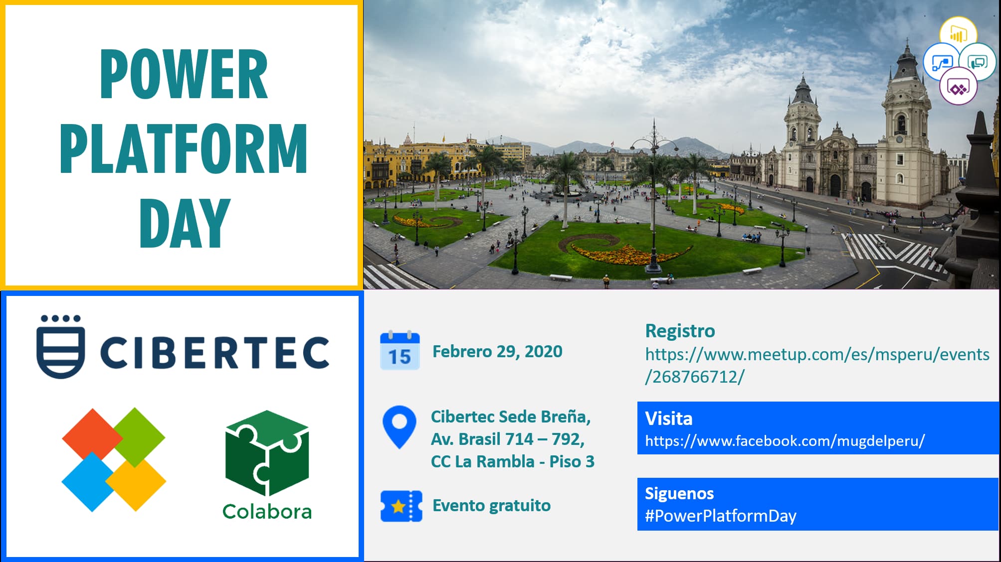 Portada de Power Platform Day Lima