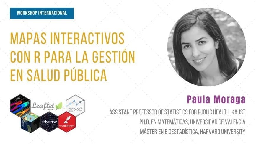 Portada de Workshop: Mapas interactivos con R para la Gestión en Salud Pública