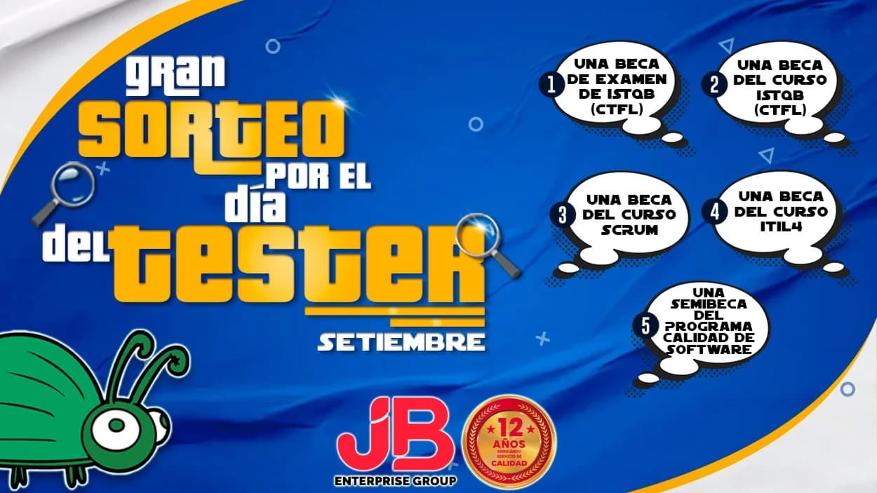 Portada de ๐ฅณ Gran Sorteo de BECAS Y SEMIBECA "POR EL DIA DEL TESTER"๐