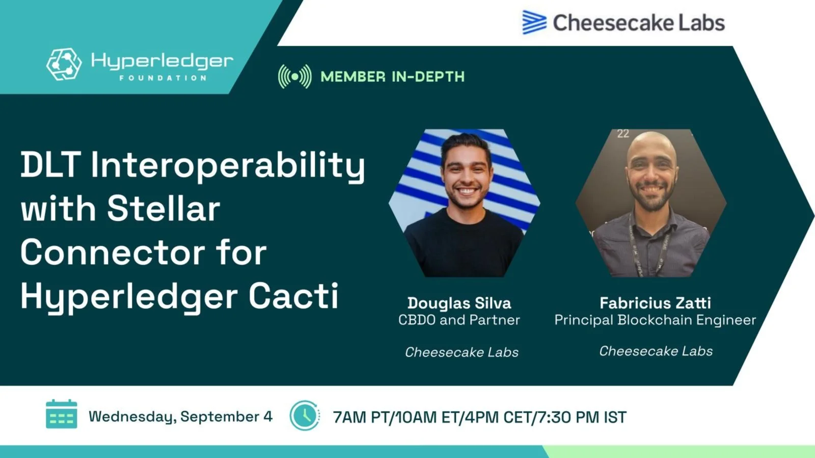 Portada de Webinar: DLT Interoperability with Stellar Connector for Hyperledger Cacti