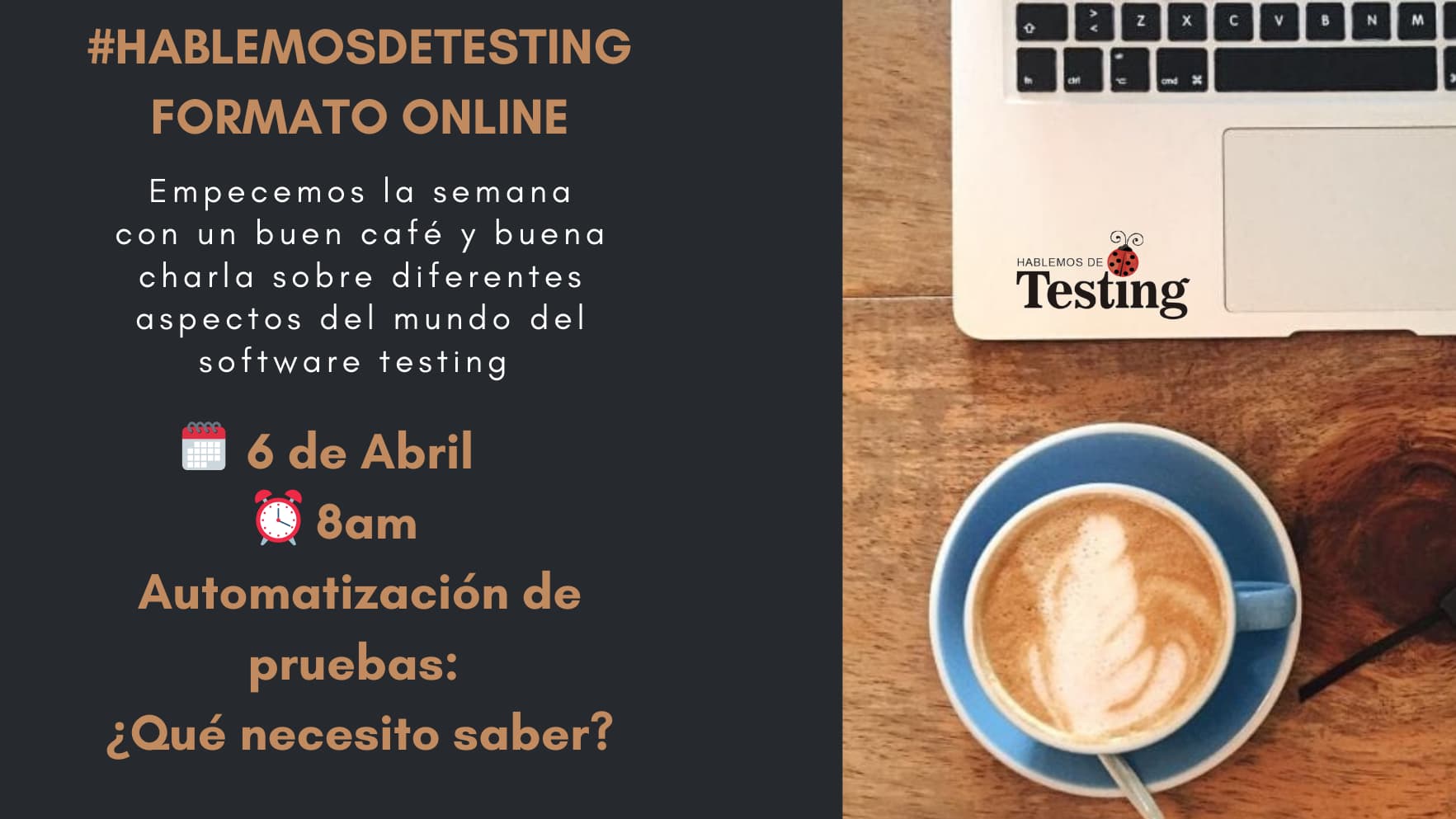 Portada de #HablemosDeTesting - Online -