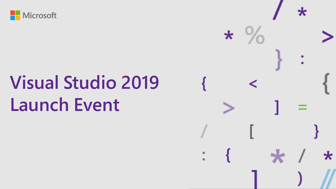 Portada de Lanzamiento de Visual Studio 2019