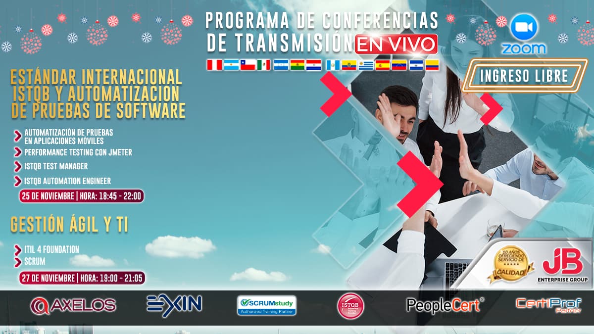 Portada de Ingreso Libre: CONFERENCIA "GESTIÒN AGIL Y TI"