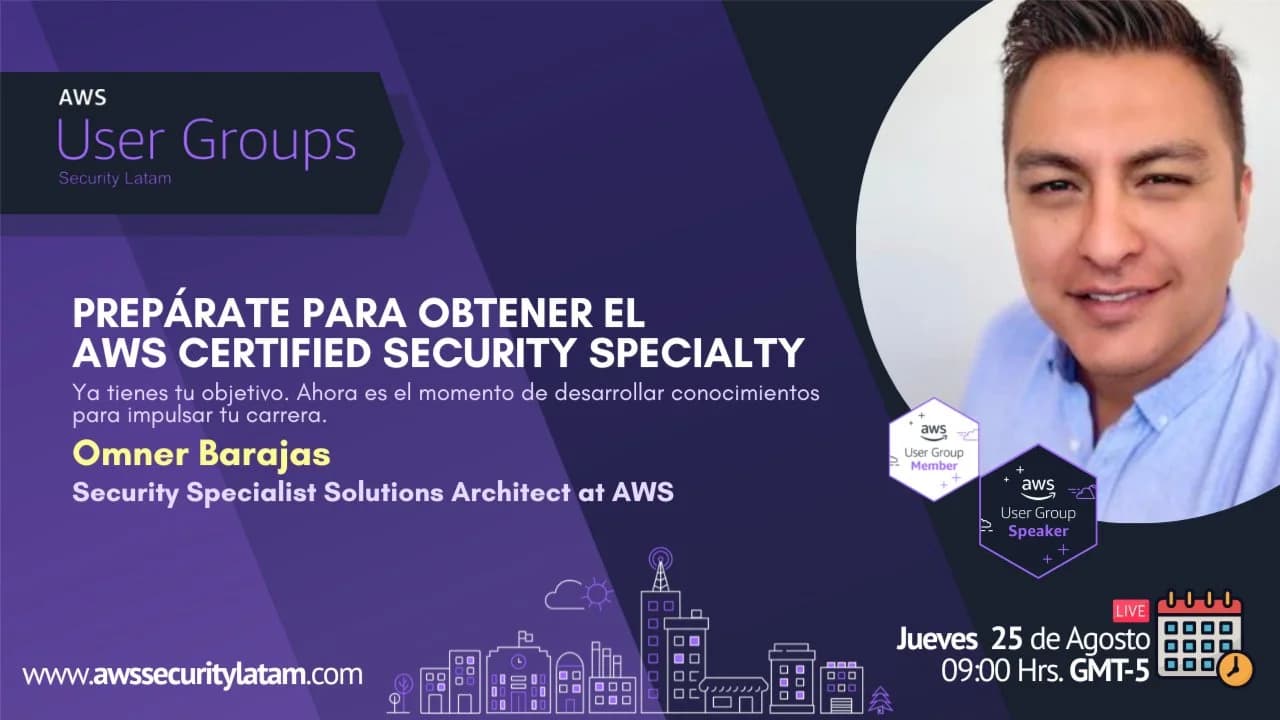 Portada de Prepárate para obtener el AWS Certified Security Specialty