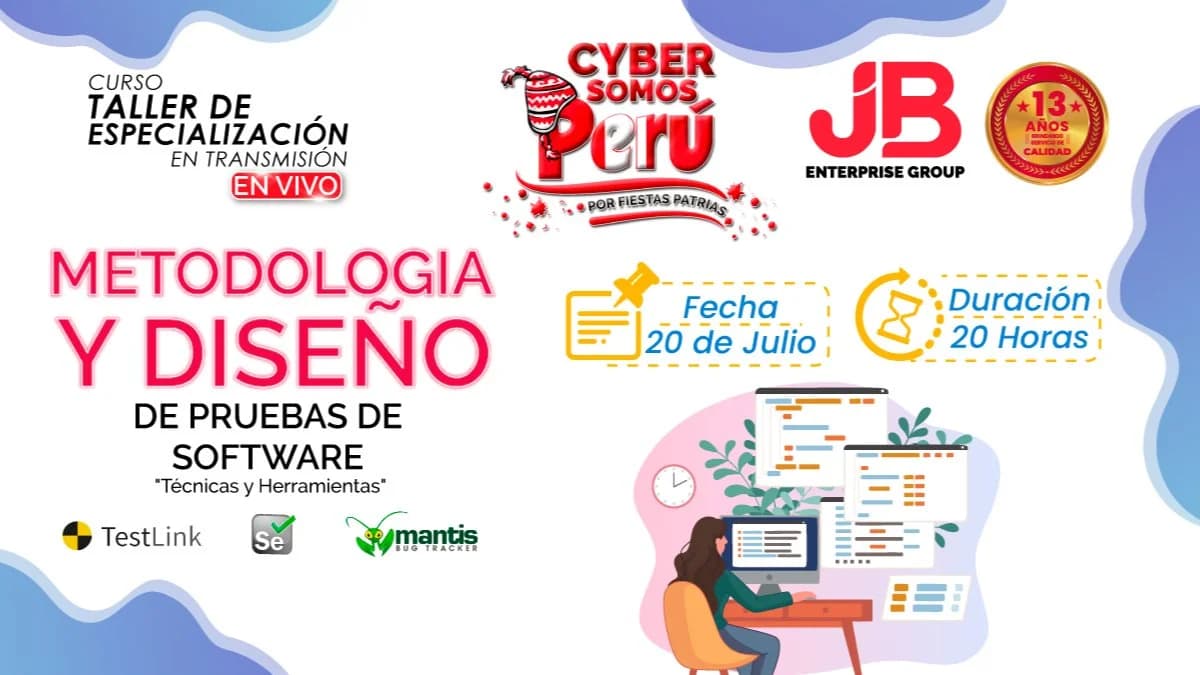 Portada de CYBER "SOMOS PERÚ": METODOLOGIA Y DISEÑO DE PRUEBAS