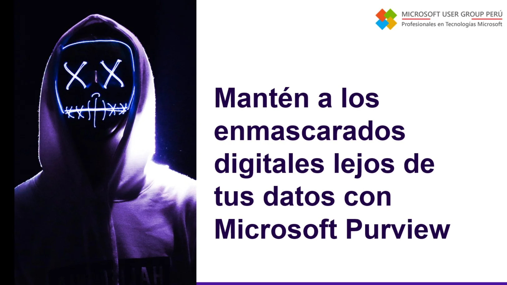 Portada de Mantén a los enmascarados digitales lejos de tus datos con Microsoft Purview
