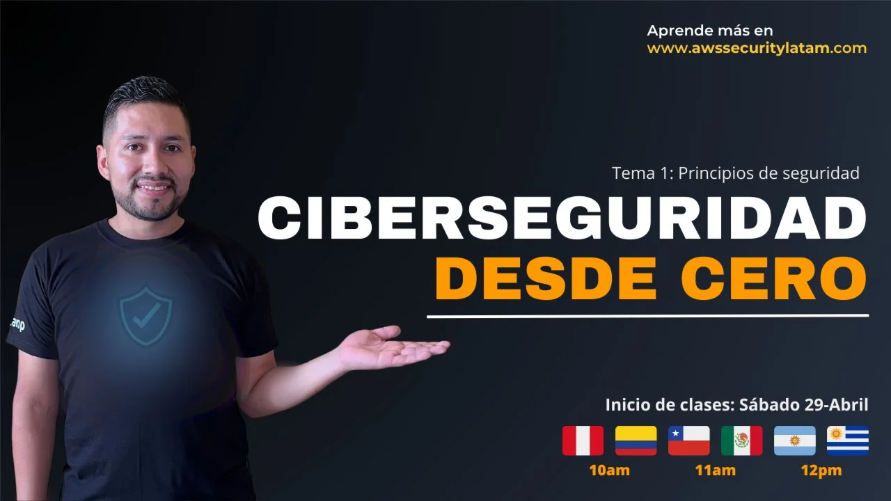 Portada de Bootcamp de Ciberseguridad desde cero: 1️⃣ Principios de seguridad
