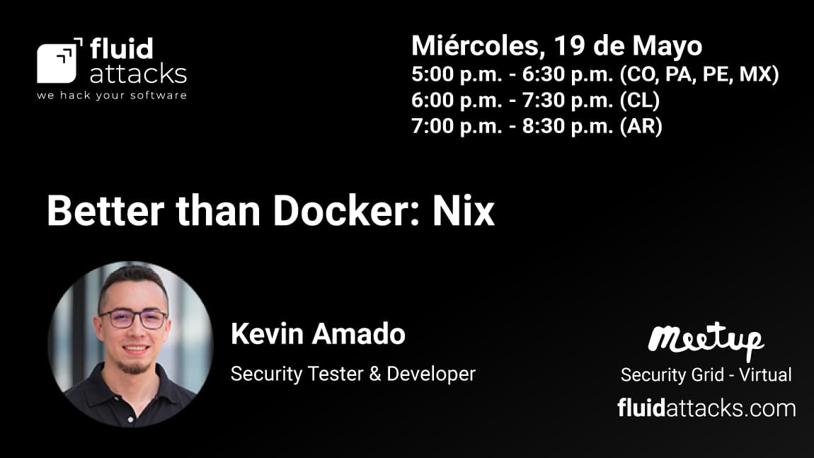 Portada de Meetup Latam 📢: Better than Docker: Nix.