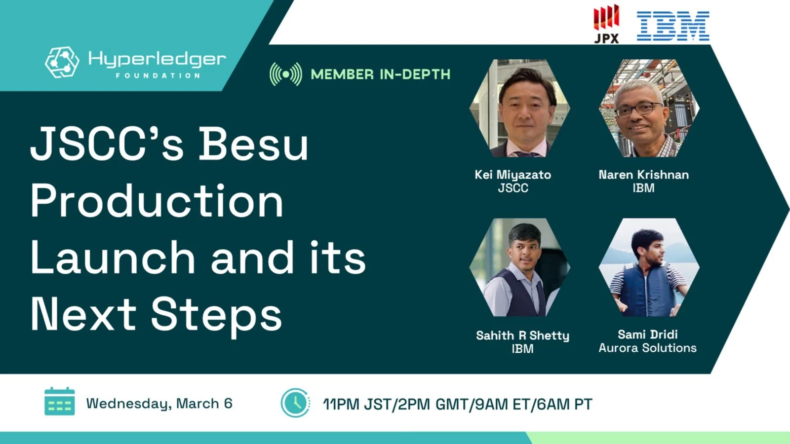 Portada de Hyperledger webinar with JSCC/IBM: JSCC’s Besu Production Launch and Next Steps