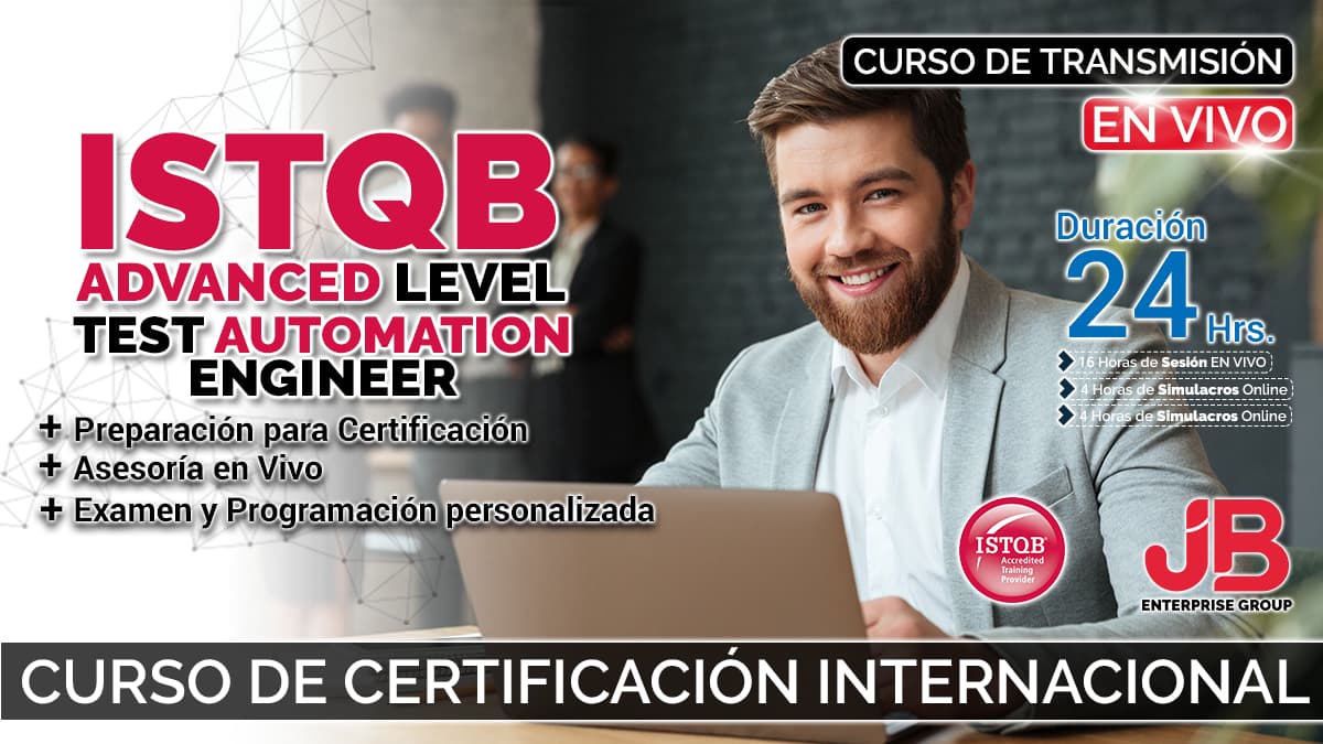 Portada de Curso de Transmisión en Vivo: ISTQB Advanced Level Test Automation Engineer