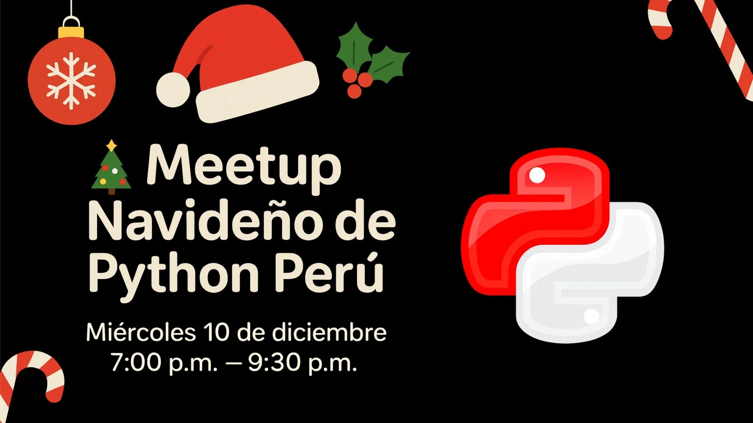 Portada de Meetup Navideño