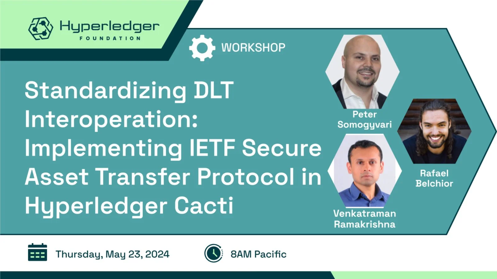 Portada de Implementing IETF Secure Asset Transfer Protocol in Hyperledger Cacti Workshop