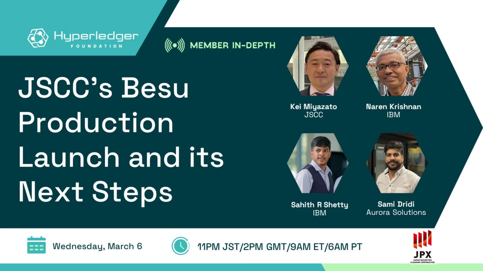 Portada de Hyperledger webinar with JSCC/IBM: JSCC’s Besu Production Launch and Next Steps