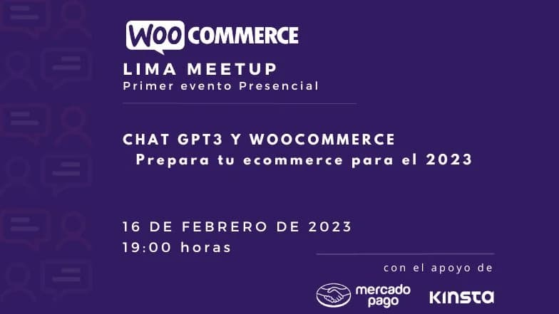 Portada de Chat GPT 3 y WooCommerce para el 2023