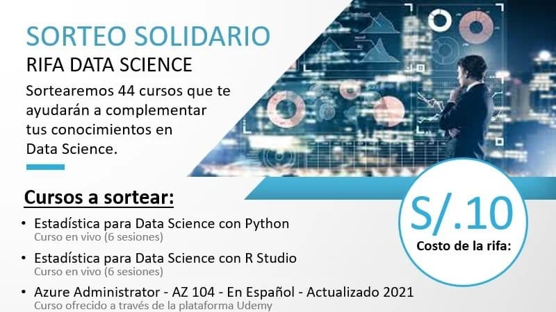 Portada de Rifa Solidaria (cursos de Data Science)