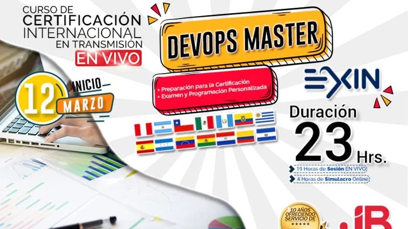Portada de Certificacion: DEVOPS MASTER "Preparacion y Examen Internacional"