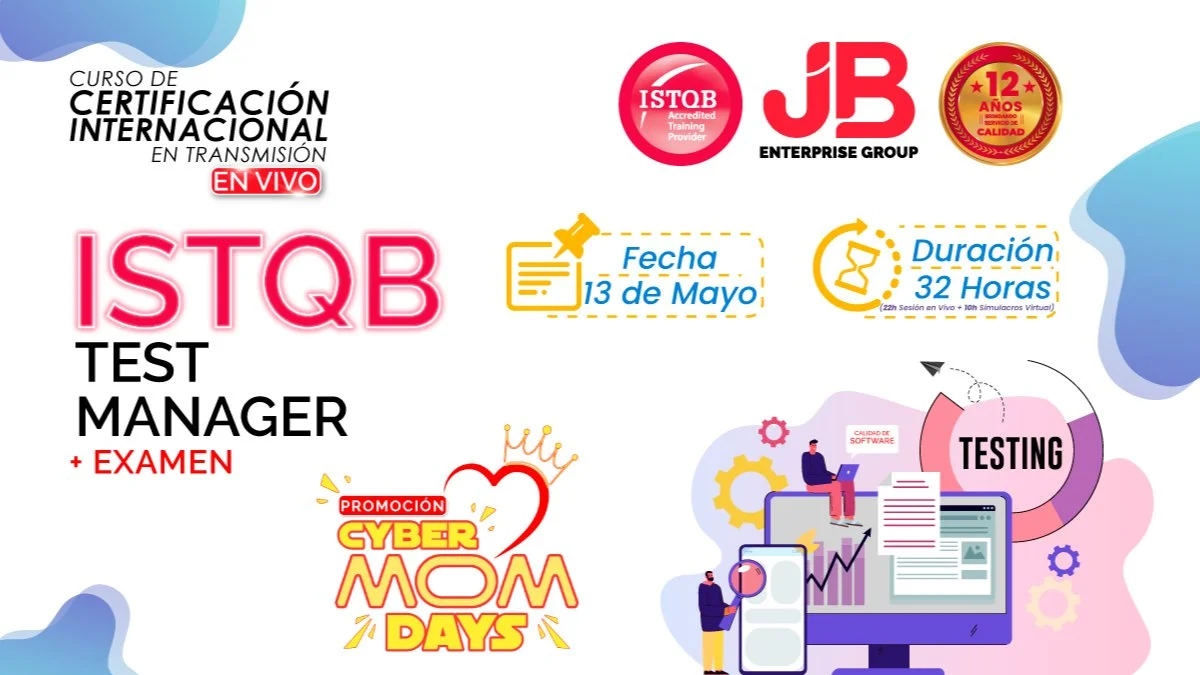 Portada de CYBER MOM DAYS: ISTQB TEST MANAGER + EXAMEN