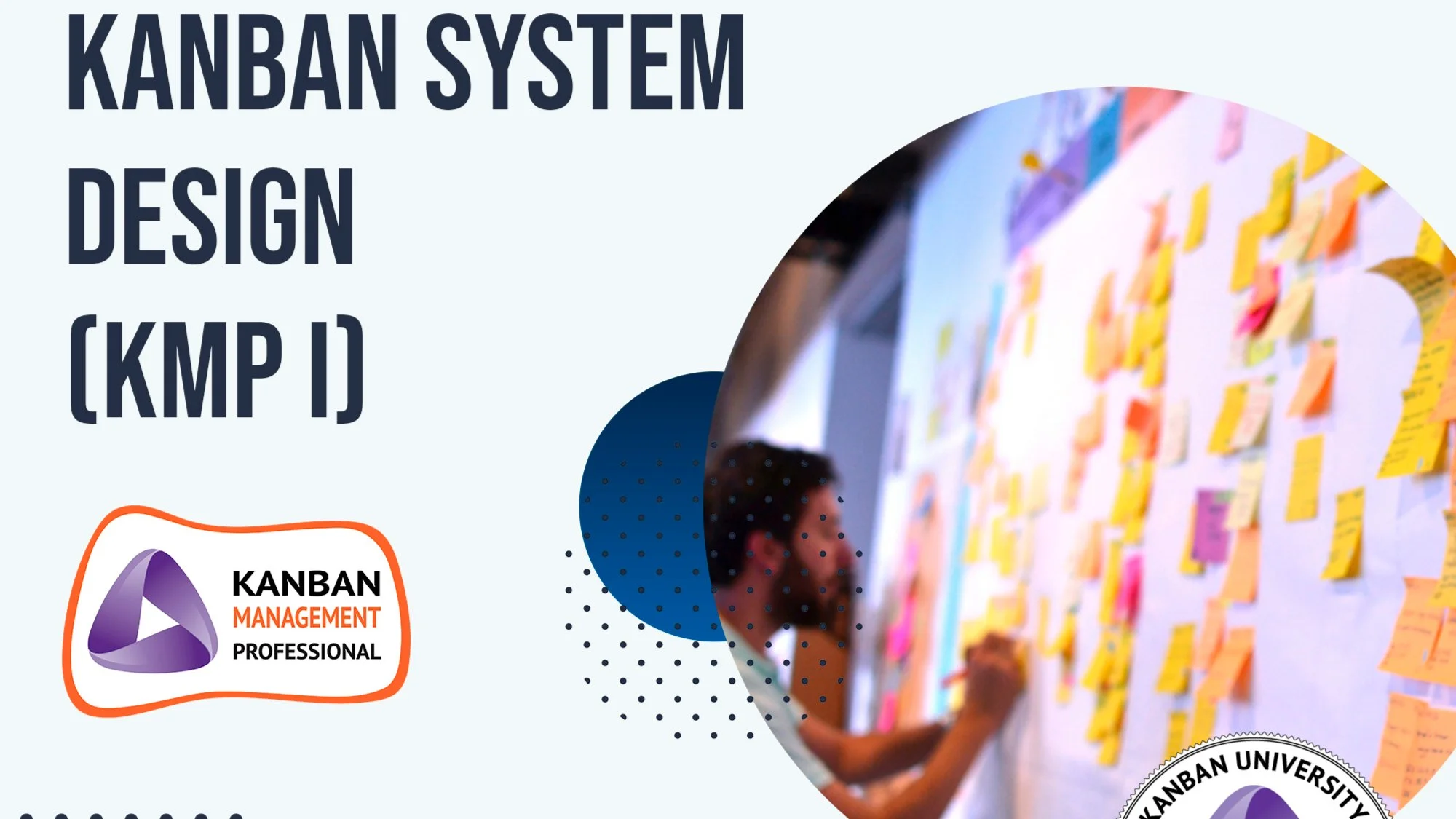Portada de Certificación Kanban System Design KMPI (KSD) _ Kanban University