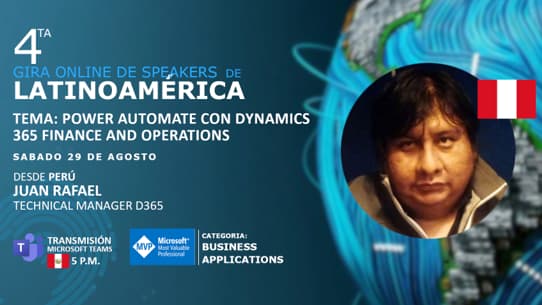 Portada de Power Automate con MS Dynamics 365 for Finance and Operations