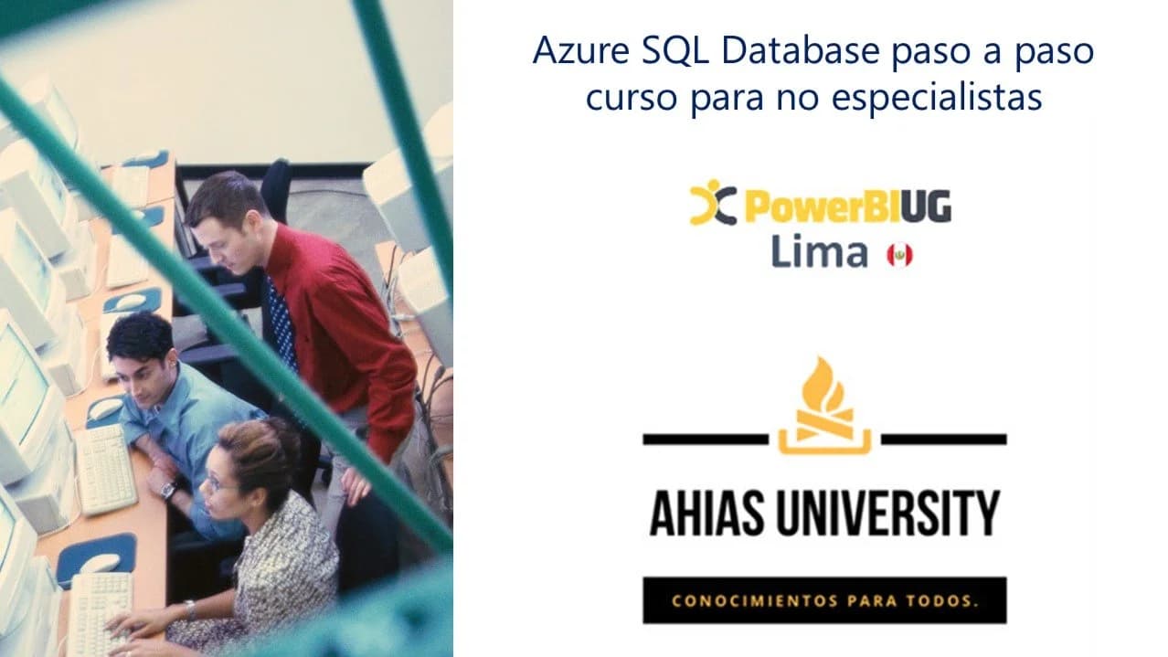 Portada de 2a sesión - Azure SQL Database paso a paso - curso para no especialistas