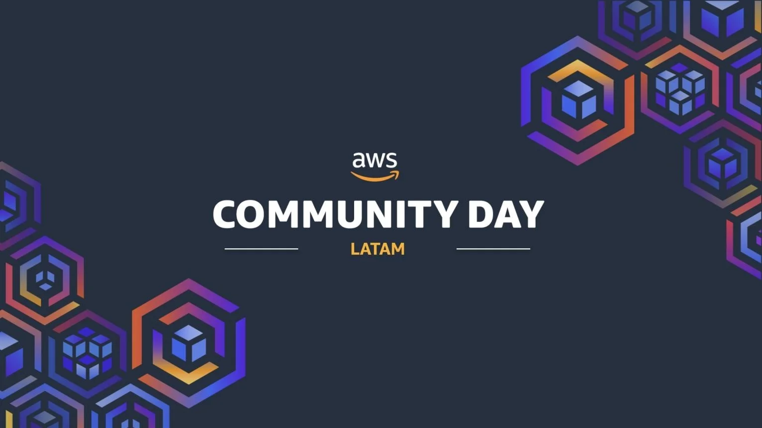 Portada de RSVP DATE: AWS COMMUNITY DAY ONLINE LATAM #LATAMcommunityDay