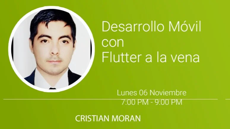 Portada de Desarrollo móvil con Flutter a la vena
