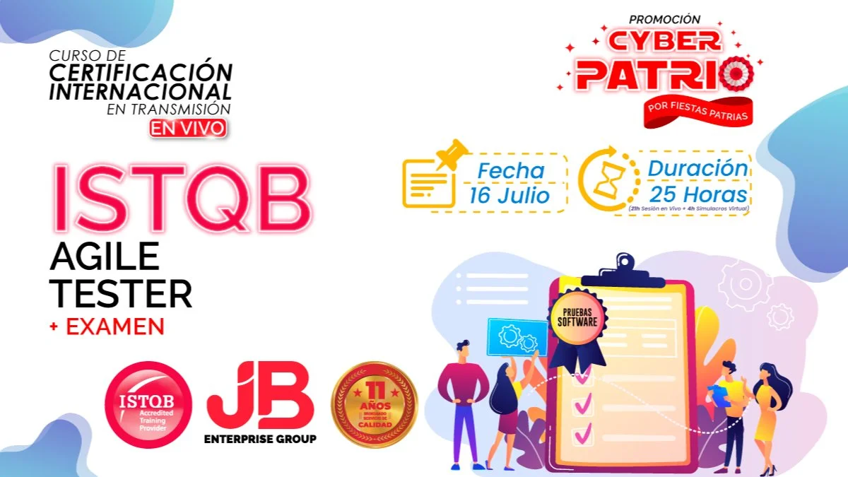 Portada de PROMO CYBER PATRIO: “ISTQB AGILE TESTER"