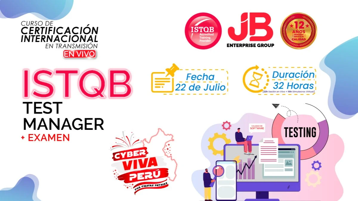 Portada de CYBER VIVA PERÚ: ISTQB TEST MANAGER + EXAMEN