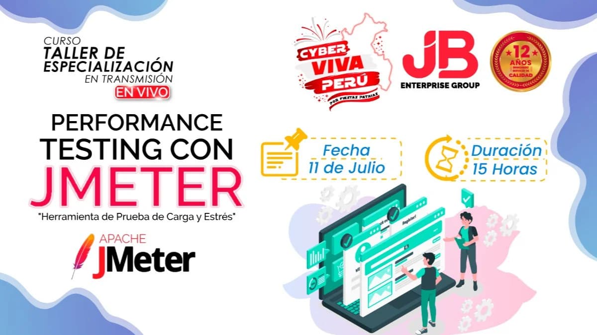 Portada de CYBER VIVA PERÚ: PERFORMANCE DE JMETER