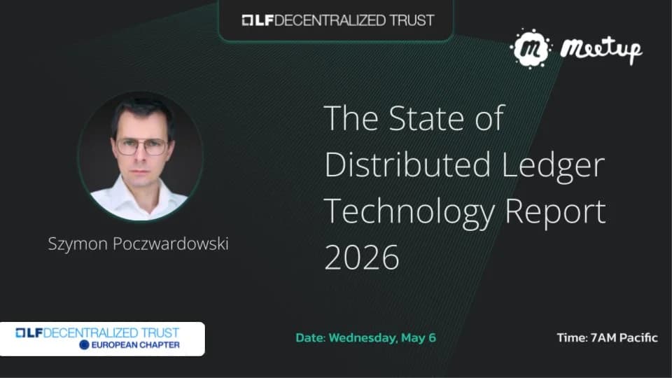 Portada de The State of Distributed Ledger Technology Report 2026