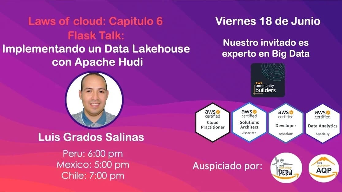 Portada de Episodio #6 LAWS of Cloud: Implementando un Data Lakehouse con Apache Hudi