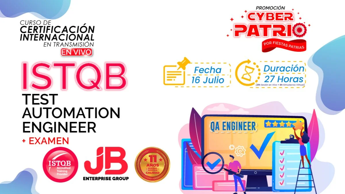 Portada de PROMO CYBER PATRIO:ISTQB Test AutomationEngineerPreparacion+Examen Internacional