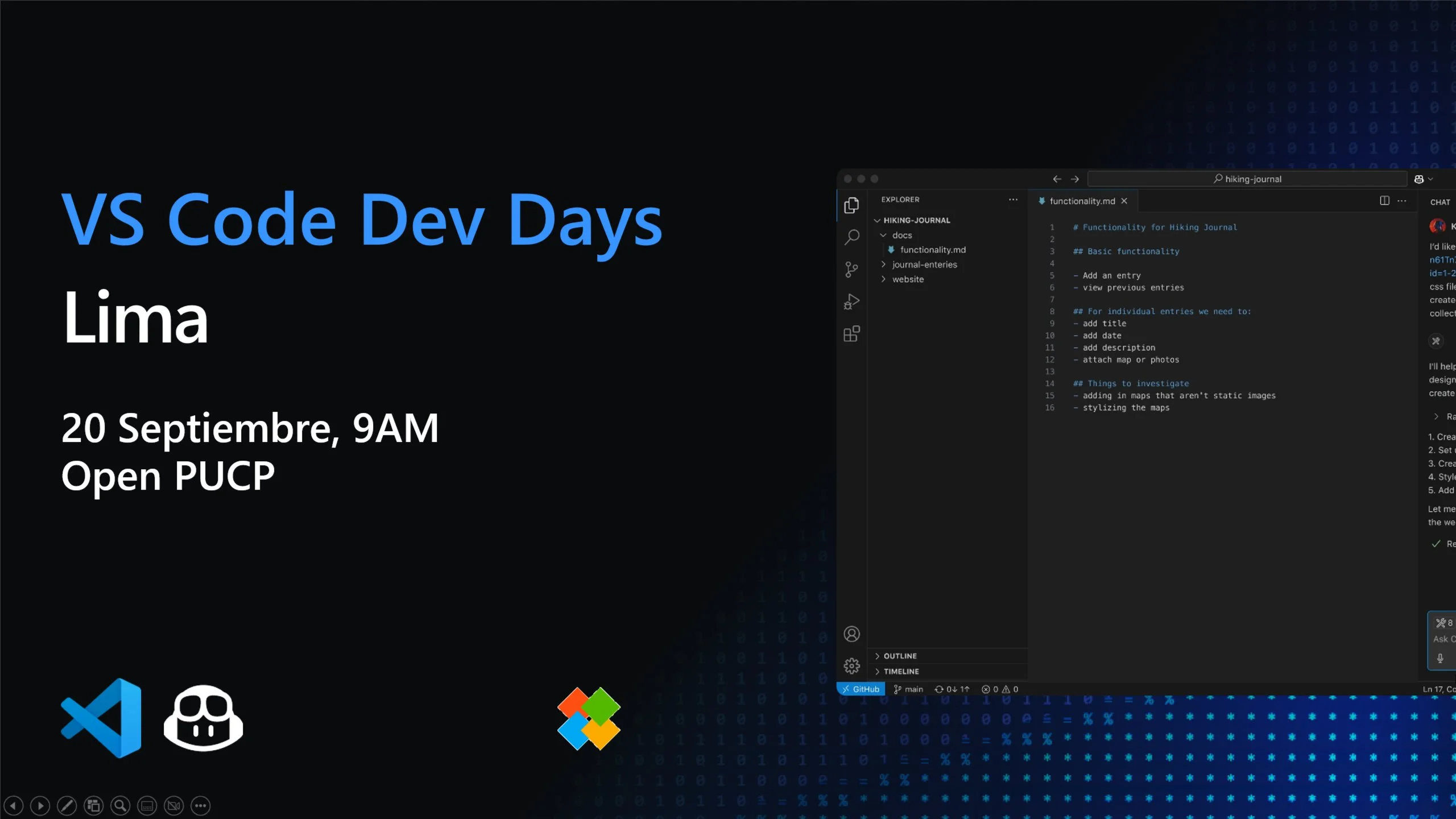 Portada de VS Code Dev Days | Lima