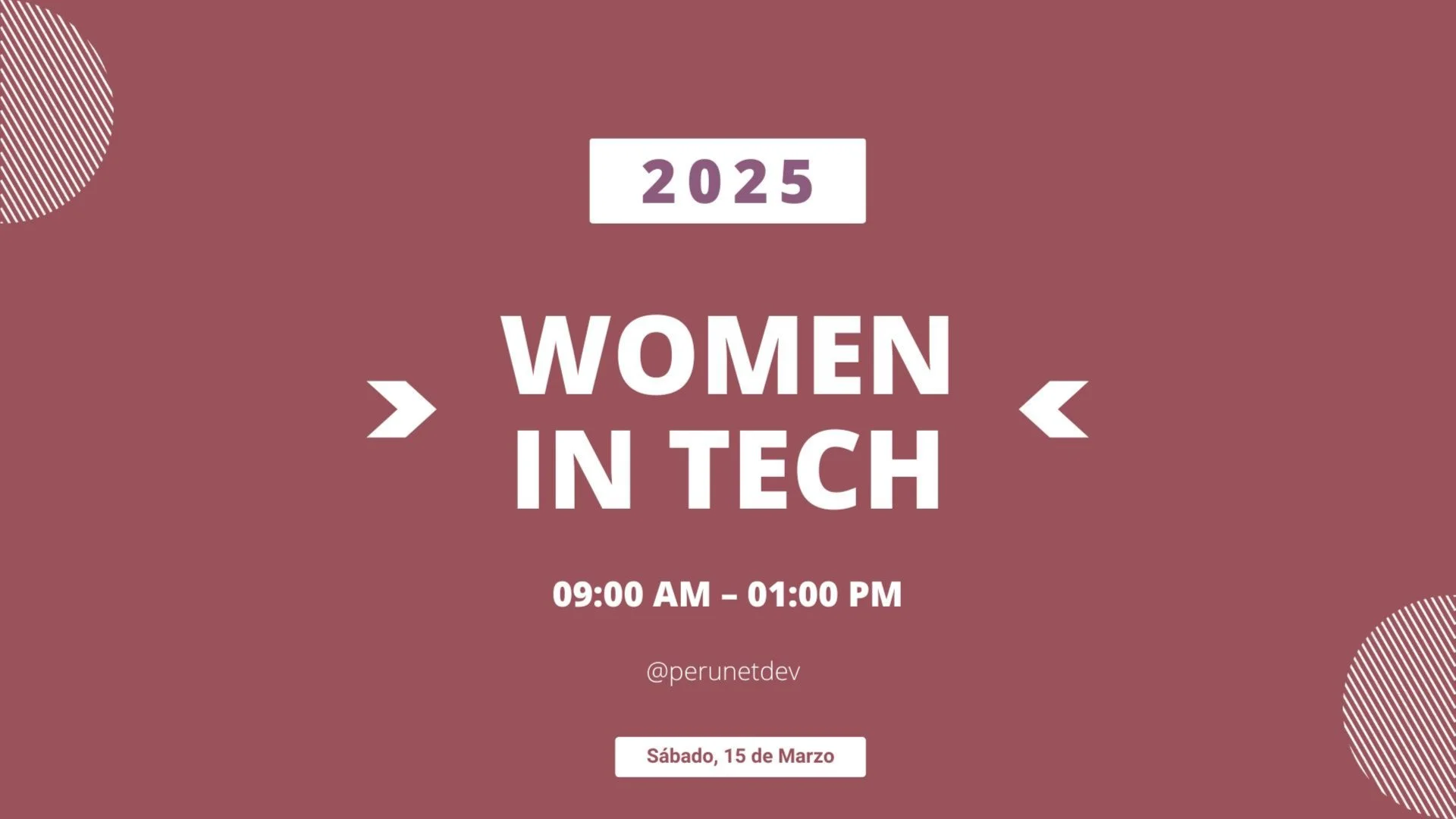 Portada de Women In Tech 2025: Edición Presencial