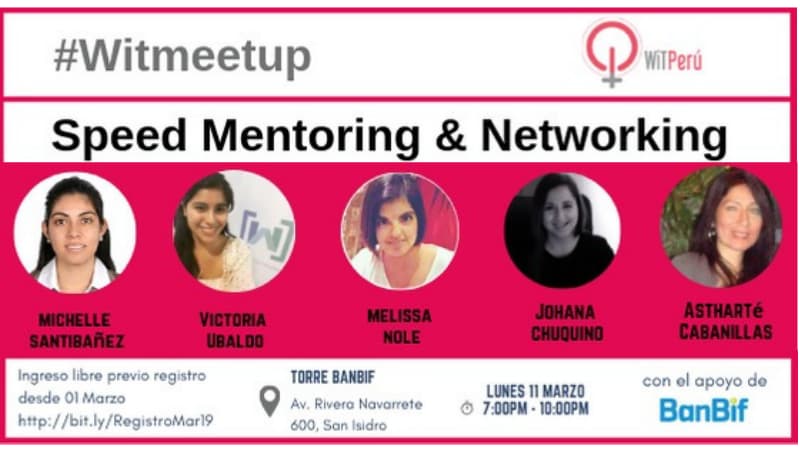 Portada de Speed Mentoring & Networking **REGÍSTRATE EN EL LINK**