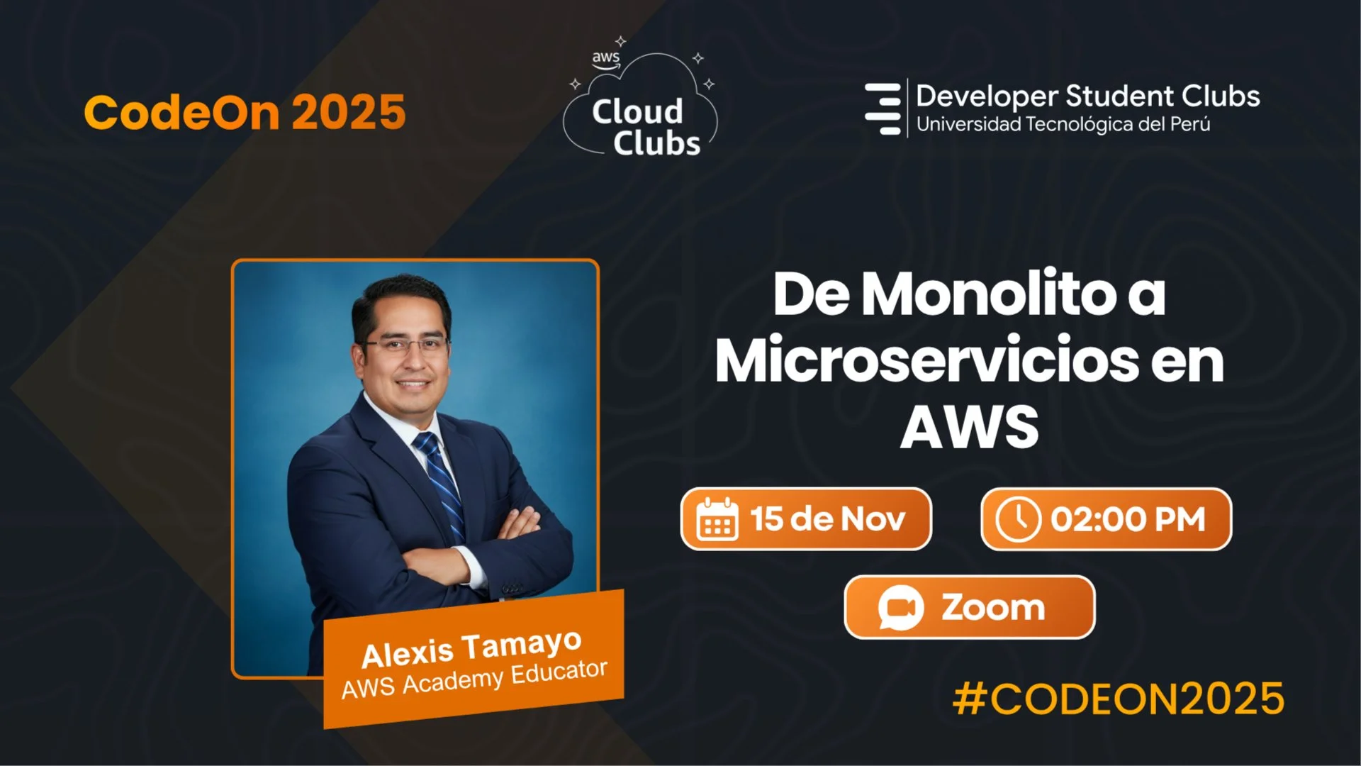 Portada de De Monolito a Microservicios en AWS