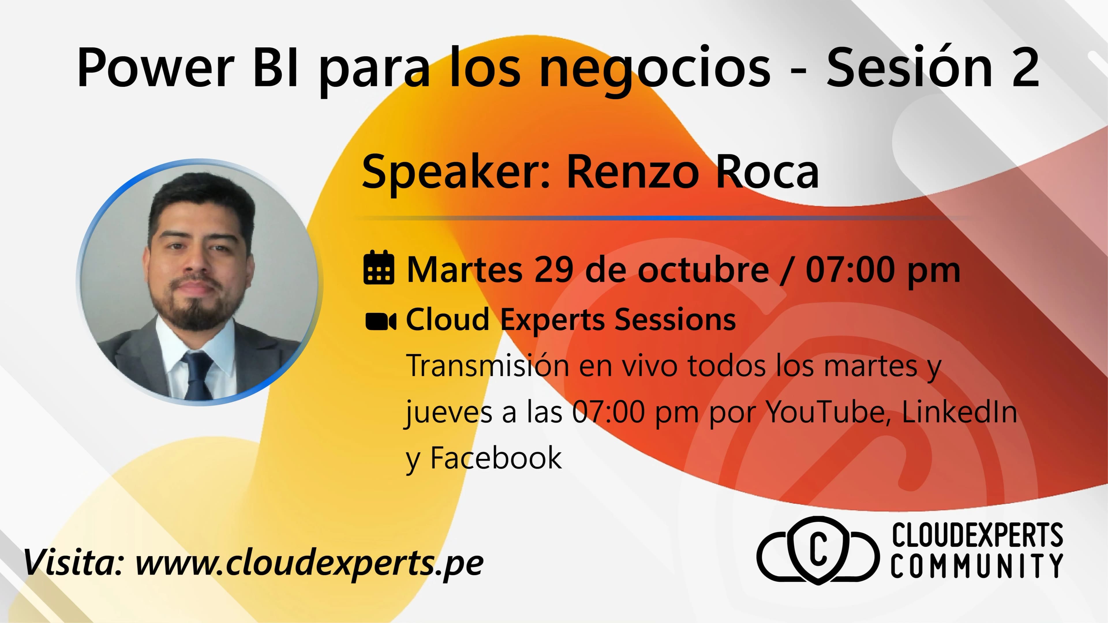 Portada de Power BI para los negocios - Sesión 2